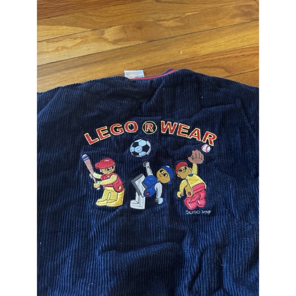 Vintage Lego Sportswear Boys 4T Navy Cotton Button Down Jacket‎ Embroidery Sz 4T